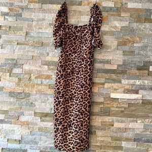 Zara leopard dress
